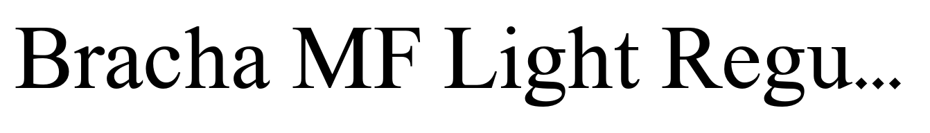 Bracha MF Light Regular